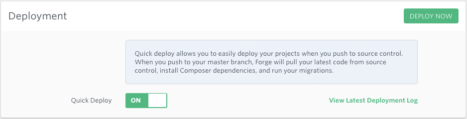 laravel-forge-enable-quick-deployment