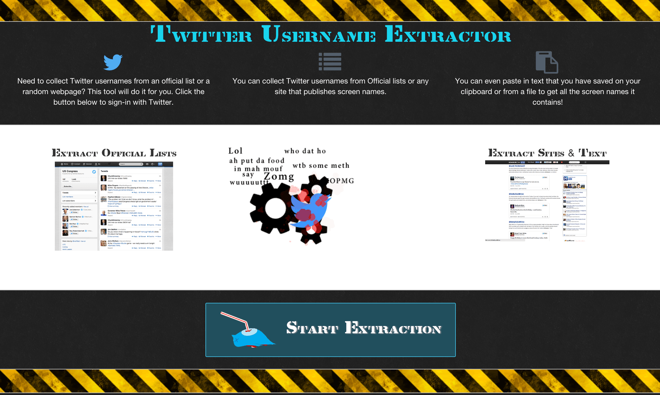Twitter Username Extractor