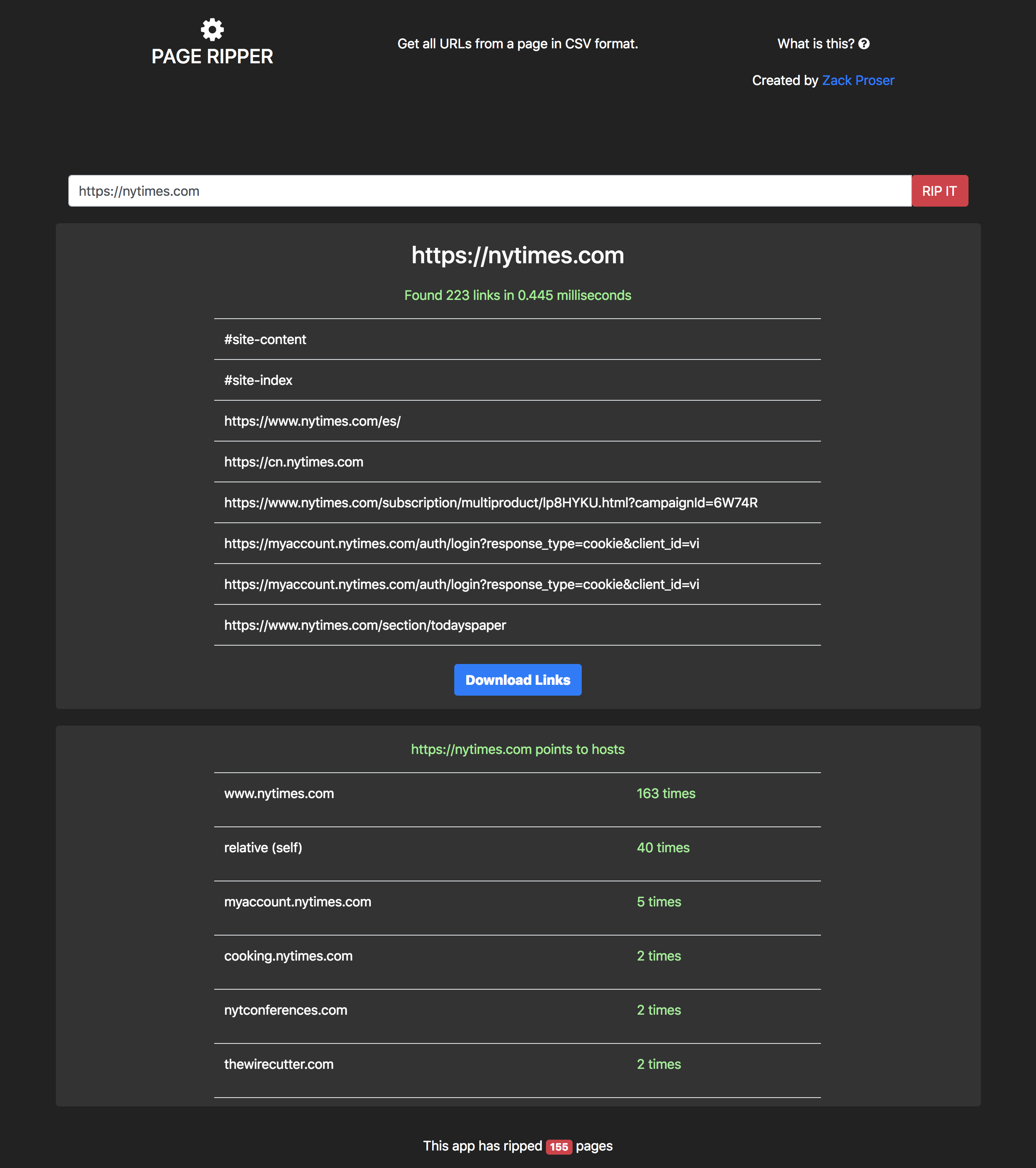 Pageripper golang react app